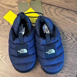 NWT! NEW! North Face Thermalball Nuptse Mule Winter Shoe -Denim Women Size US7